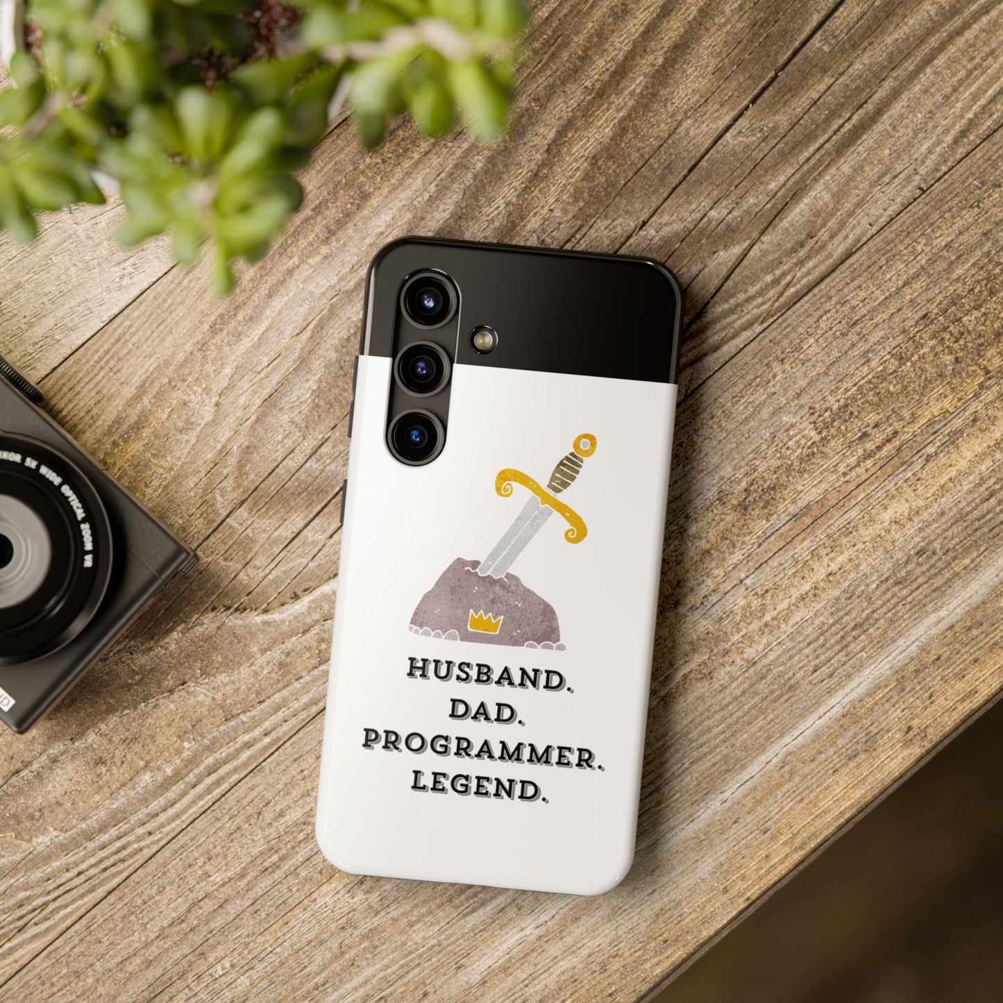 "Husband. DAD. PROGRAMMER. LEGEND" Tough Phone Case