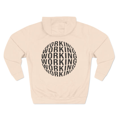 Working Three-Panel Fleece Hoodie - ProgrammerMerch