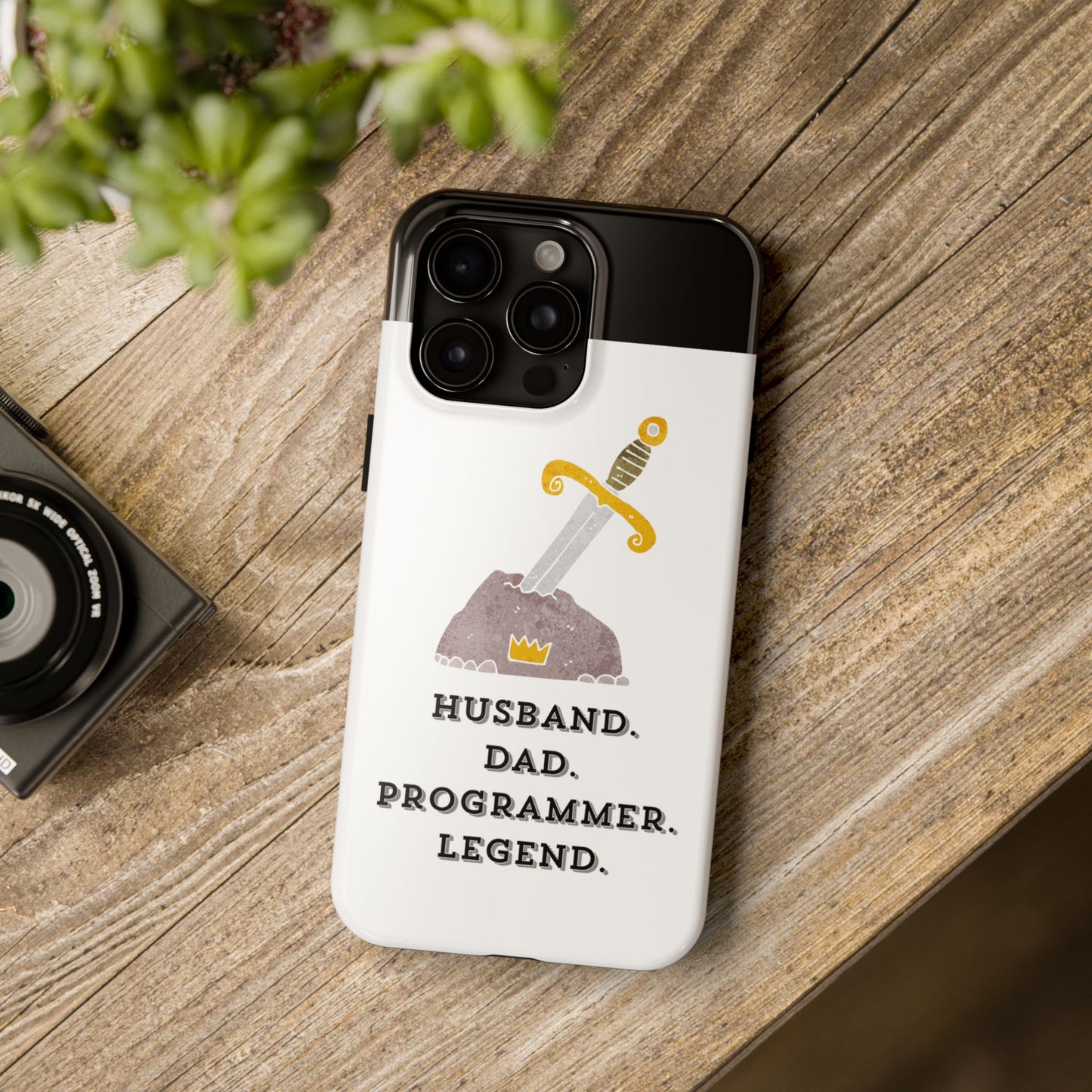 "Husband. DAD. PROGRAMMER. LEGEND" Tough Phone Case