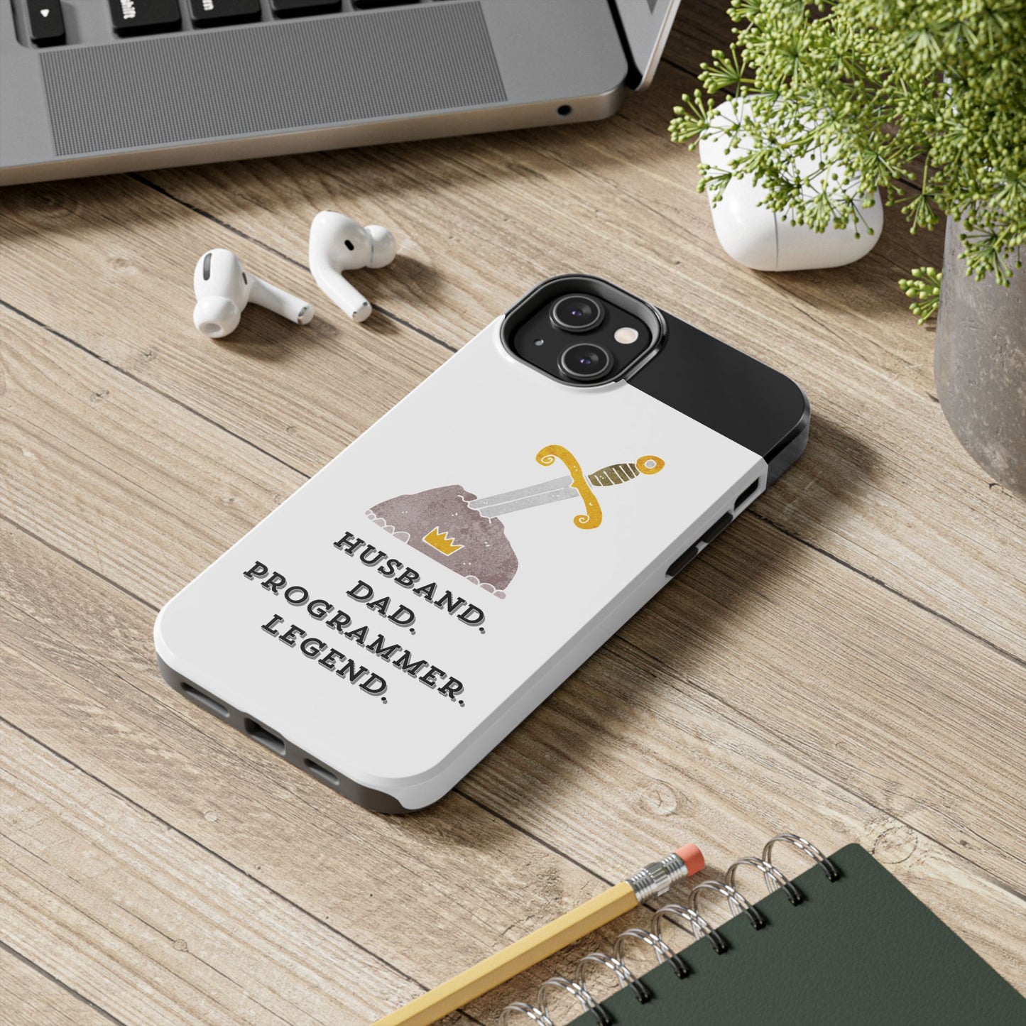 "Husband. DAD. PROGRAMMER. LEGEND" Tough Phone Case