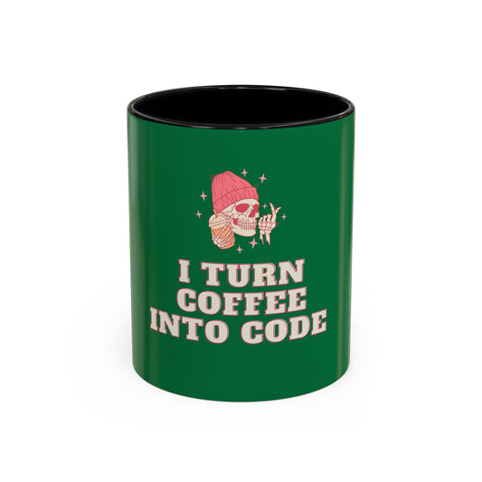 "I Turn Coffee Into Code" Mug for Programmers