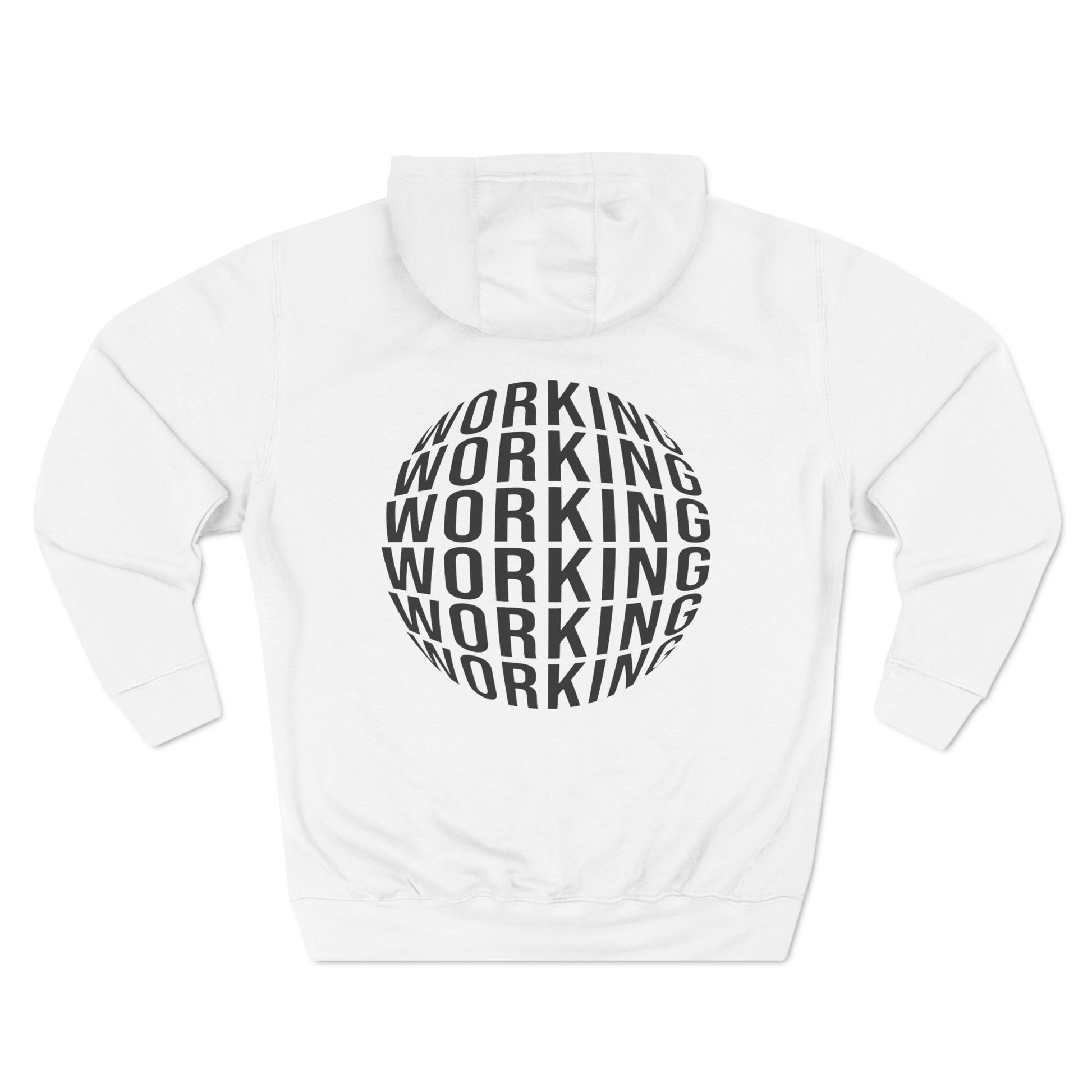 Working Three-Panel Fleece Hoodie - ProgrammerMerch