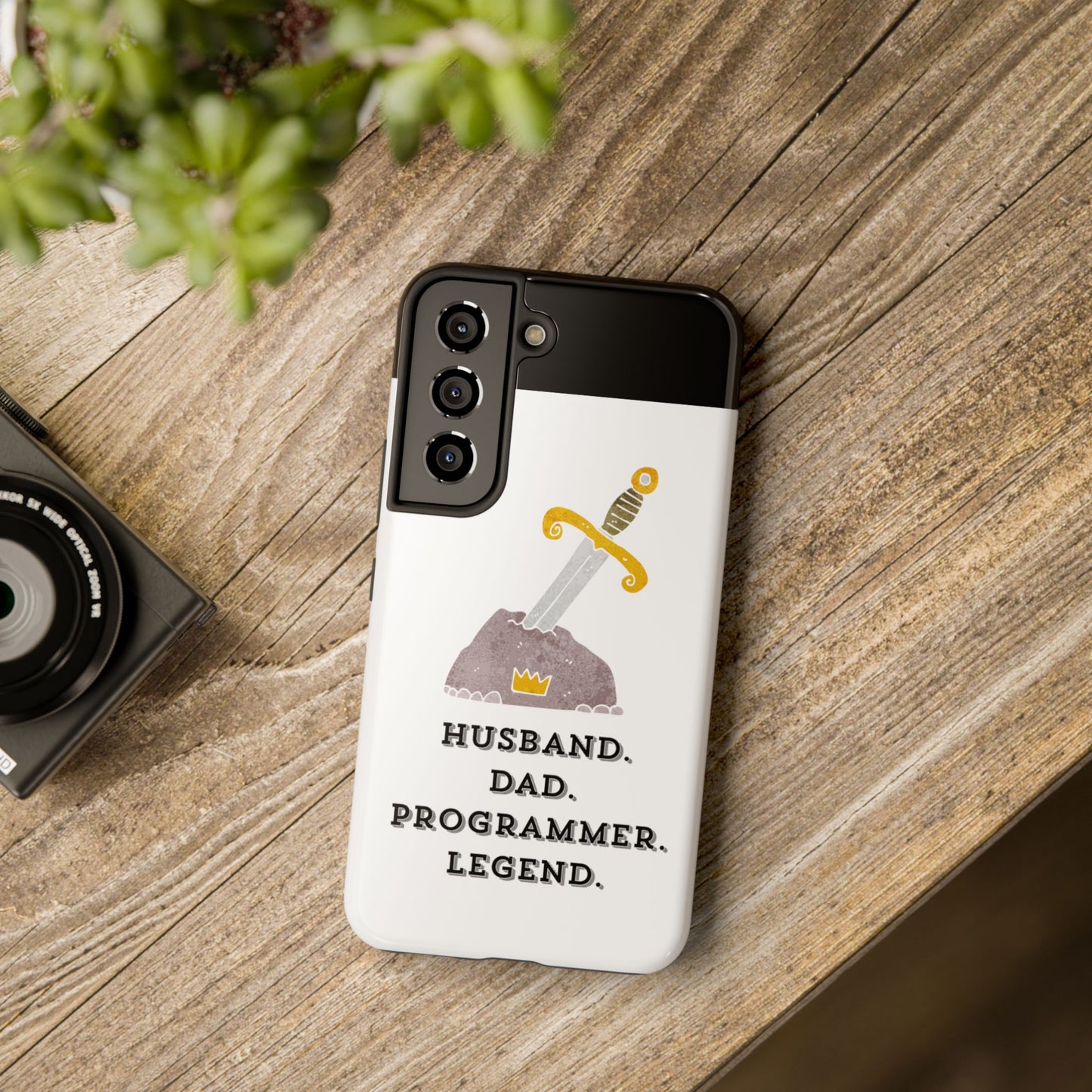 "Husband. DAD. PROGRAMMER. LEGEND" Tough Phone Case