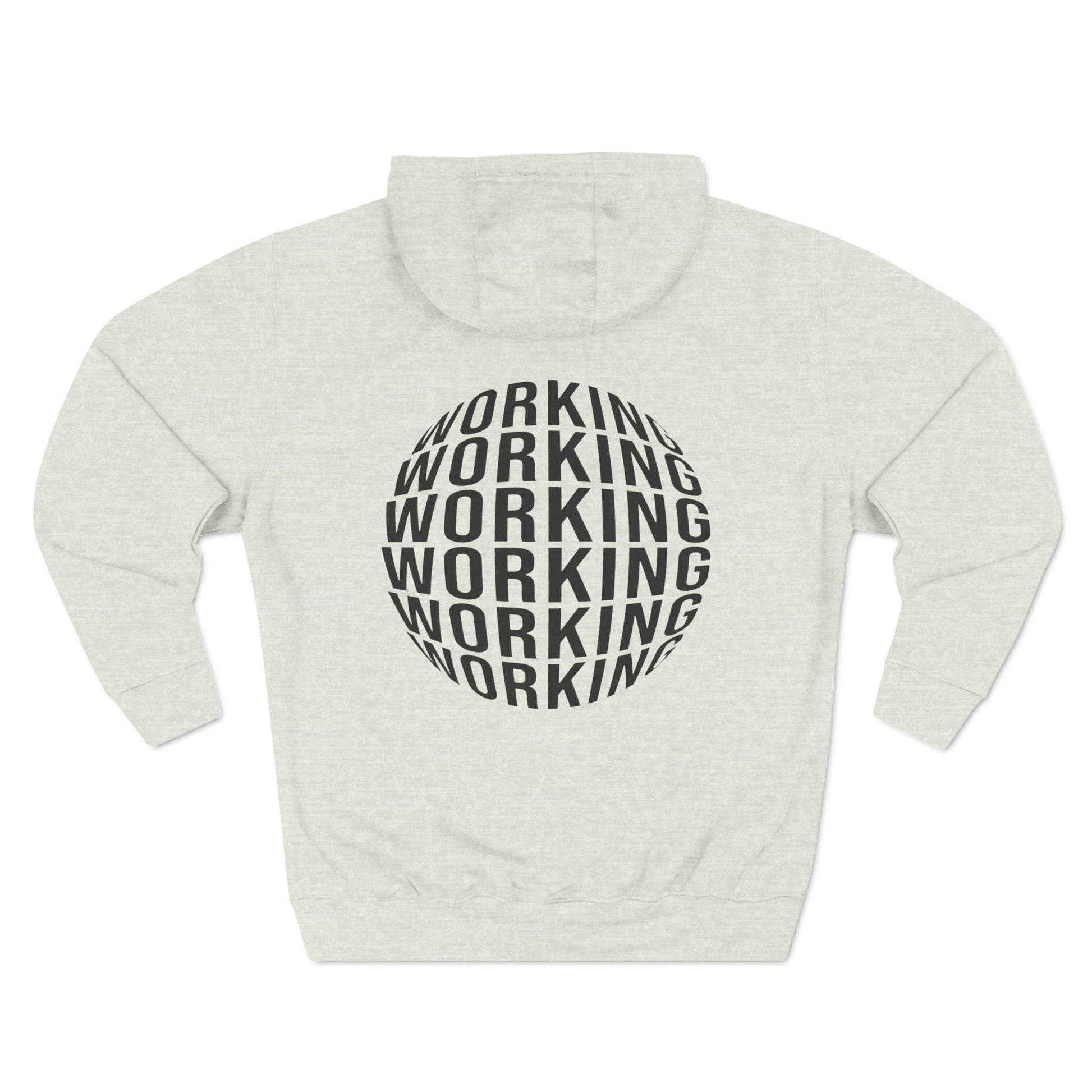 Working Three-Panel Fleece Hoodie - ProgrammerMerch