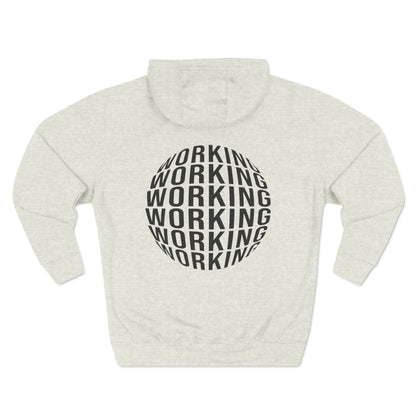 Working Three-Panel Fleece Hoodie - ProgrammerMerch