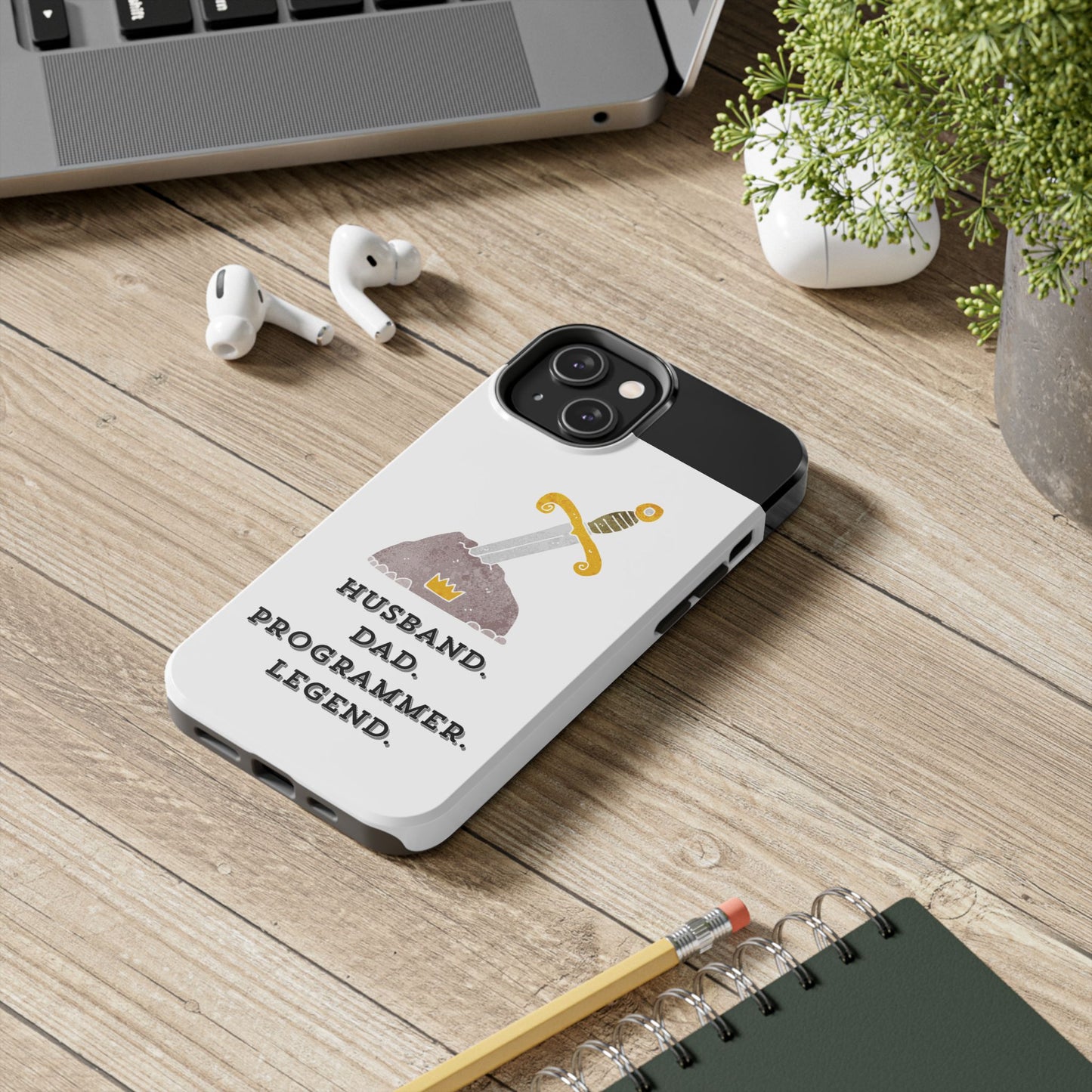 "Husband. DAD. PROGRAMMER. LEGEND" Tough Phone Case